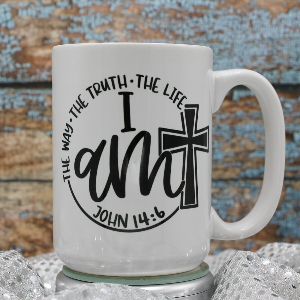 NEW The Way The Truth The Life I Am - 15oz Ceramic Coffee Mug RTS